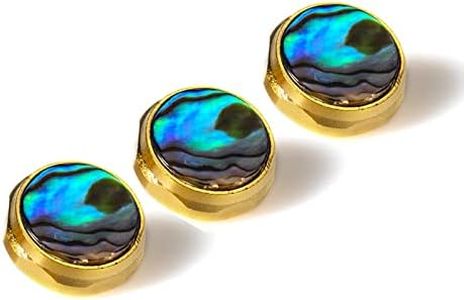 Cheerock Trumpet Valve Caps Finger Buttons Trumpet Replacement Accessories 3Pcs Abalone Shell