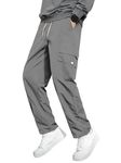 Vogaan Casual Solid Men's Regular Cargo Pants with Multiple Pockets | Cotton Cargos for Men | Men Cargo Pants (Grey-32)