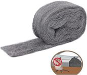 TAFFY'S Steel Wool for Mice Control - 1 Pack of 3×15Ft Steel Wool, Gap Filter for House & Garage - Keep Mice Away from Holes, Siding, Pipeline, Vents in Garden, House, 5.29oz