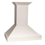 ZLINE 30 in. Wooden Wall Mount Range Hood in White - Includes 760 CFM Motor