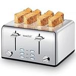 Toaster 4 Slice, Geek Chef Stainles