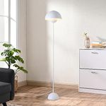 Mid Century Tall Standing Floor Lamp, White Bud Modern Bright Floor Lamps for Living Rooms & Bedrooms, Lighting Lamp Metal Floor Lights for Corner illumination-E26 Socket(No Bulb)