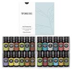 Edens Garden Top Essential Oil 24 Set, Best 100% Pure Aromatherapy Intro Kit (For Diffuser & Therapeutic Use), 10 ml