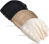 Women's Summer Beanie for Men Hat Boho Hats Adult Dwarf Hats Chemo Cap Cancer Headwear Caps Baggy Skull Sleep Cap Nightcap (C-1533Pack Closed Top)