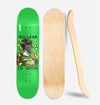 Jaspo Nuclear 7 Layer Canadian Maple Waterproof Professional Grade Concave Deck (31"X8") (Wooden Deck Only)-Made in India.