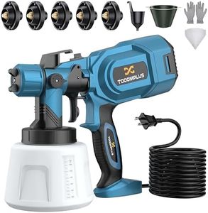 Paint Sprayer, 700W Airless Paint Sprayer, Spray Paint Gun with 5 Copper Nozzles and 3 Patterns, 1400ml High Capacity HVLP Spray Gun, 9.84ft Long Cable, Easy to Clean for Wood, Wall, Furniture, Fence