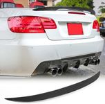 MCARCAR KIT Carbon Fiber Trunk Spoiler for BMW 3 Series E93 Convertible and E93 M3 Convertible 2007-2013 Rear Boot Lid Highkick Wing Lip Factory Outlet (Style A)