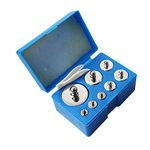 TEXALAN(R) M2 Class Scale Balance Calibration Weight Set - 10-500g 8PC Set with Case (8pcs : 10g,20g,20g,50g,100g,100g,200g,500g) 8pcs is 1000 Gram Total