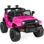 Best Choice Products - 12V Kids Car with Parent Remote Control, Spring Suspension, LED Lights, AUX Port, Hot Pink