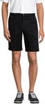 Lands' End Men's Comfort Waist 9" No Iron Chino Shorts, Black, 44