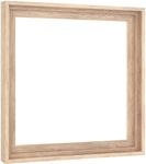 MCS Canvas Float Frames 12x12 Frame, Natural Woodgrain Finish Square Frame for Finished Canvases, Vertical & Horizontal Wall Hanging Frame for Canvas Paintings (1-Pack)