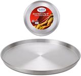 Alpine Cuisine Aluminum Round Baklava Tray 16-inch - Bakeware Pizza Cooking Pan for Oven - Durable Round Pizza Tray For Pie Cookie - Healthy & Heavy Duty, Rust Free & Dishwasher Safe