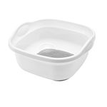 Addis 517763 Premium Soft Touch 8.5 litre Washing Up Bowl, White/Grey, 31.5 x 34 x 15.5 cm