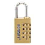 BRINKS 171-30051 30mm Solid Brass Resettable Combination Lock