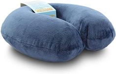 The Comfort Master Is The BEST Travel Pillow For Airplane, Bus, Train, Car or Home Use - This Therapeutic Memory Foam Neck Pillow Includes WASHABLE Microfiber Travel Pillowcase - Our Premium Neck Pillow for Travel MOLDS To Your Body Shape - 5 Year Money Back Guarantee - Comes With Elastic Strap