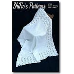 KNITTING PATTERN for Babies Shawl in Double Knitting, Baby Afghan Knitting Pattern, Baby Blanket Knitting Pattern, Baby Shawl Pattern, DK Knitting Pattern, KP580