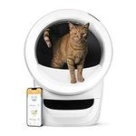 Litter-Robot 4 with Step & Fence by Whisker - Automatic, Self-Cleaning Cat Litter Box, Sleek, Compact Design, WiFi Enabled, Works with Any Clumping Litter, Designed and Assembled in USA