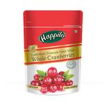 Happilo Premium Californian Dried and Sweet Whole Cranberries, 200g | Real Dried Fruit | No Fat and Low Calories | High Antioxidants, Dietary Fiber & No Gluten