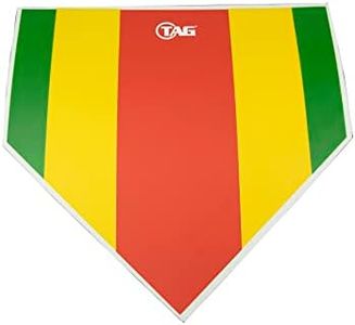 TAG Strike Zone Home Plate, Colored Home Plate for Pitchers, Catchers and Umpires, Baseball and Softball Training Plate, 1 Count