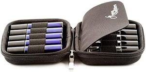 Essential Oil Carrying Case - Purple - Fits TEN 10ml Roller Bottles - (Can hold 10ml, 10ml Rollers, & 5ml) Travel Bag Organiser works with Young Living, doTERRA, Plant Therapy and more