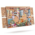 Tektalk Puzzle Board, Puzzle Table Jigsaw Board for Up to 1,000 Pieces