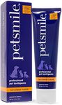 Petsmile Professional Pet Toothpaste - Cat & Dog Toothpaste for Plaque, Tartar, & Bad Breath - VOHC Accepted Non Enzymatic Dental Care for Cat & Dog Teeth Cleaning (Say Cheese, 4.2 Oz)