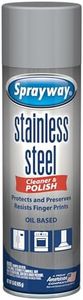 Sprayway SW841 Oil-based Stainless Steel Cleaner and Polish, Protects and Preserves, Resists Streaks and Finger prints, 15 Oz.