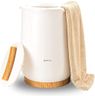 Keenray Bucket Style Towel Warmers, Luxury Bucket Towel Warmer, Large Towel Warmer for Bathroom, Auto Shut Off, Fits Up to Two 40"X70" Oversized Bathrobes, Blankets, PJ's and More, White, CL1