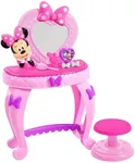 Disney Junior Minnie Mouse Bow-Tique Bowdazzling Vanity and Accessories with Lights and Sounds, Pretend Play