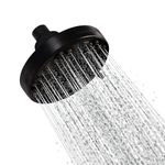 SparkPod Rain Showerhead with 8 Spray Settings- High Pressure Shower Head with Flow Restrictor -5" High Flow Luxury Shower Heads with Anti-Clog Silicone Nozzles- 1 Min Installation (Oil Rubbed Bronze)