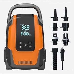 50PSI SUP Air Pump, Portable Paddle Board Pump, 12V DC Car Plug Powered with Automatic Inflatfon and Deflation Function, Portable SUP Air for Stand Up Paddle Boards, Car Tires, Boats, Kayaks