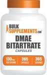 BULKSUPPLEMENTS.COM DMAE Bitartrate Capsules - Dimethylaminoethanol, DMAE 350mg, DMAE Supplement, DMAE Capsules - for Brain Health & Focus, Gluten Free, 1 Capsule per Serving, 365 Capsules