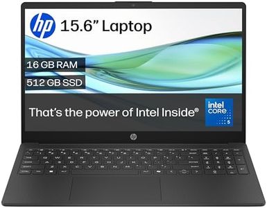 HP 15.6" Laptop | Intel Core™ 5 120U Processor | 16 GB RAM | 512 GB SSD | Intel Graphics | FHD Anti-Glare Display | Windows 11 Home | Fast Charge | Jet Black | 15-fd0005sa