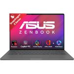 ASUS Zenbook A14 OLED (2025),Qualcomm Snapdragon X, Copilot+PC, 0.9kg Light-Weight, 14""(35.6 cm),32hrs Battery Life*(16GB/512GB/Windows 11/MSO 2024/M365 Basic-1yr/AI PC/Metal Body/UX3407QA-QD259WS)