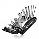 ROCKBROS 16-in-1 Pocket Multifunction Folding Bicycle Repair Tool for Mountain Road Bikes