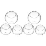 Happyyami Plant Holder 6 Pcs bubble glass clear plant pot succulent plant terrarium bowl s for plants glass planter pot plant containers terrarium jars glass decorations juicy Port ball