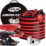 TOPDC 1 Gauge 25 Feet Jumper Cables