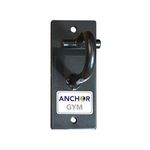 Anchor Gym H1 Workout Wall Mount Strap Anchor | Wall, Ceiling Mounted Hook Exercise Station for Bodyweight Straps, Resistance Bands, Strength Training, Yoga, Home Gym-Wood screws included