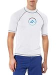 Kanu Surf Men's Haywire UPF 50+ Sun Protective Rashguard Swim Shirt, White, XX-Large