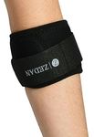 ZEDAN Neoprene Tennis Elbow Support For Men & Women|For Pain Relief In Bursitis,Tendonitis|Skin Friendly Elbow Band/Guard|Adjustable Strap|For Tennis,Workout,Gym Badminton,Cricket - Black - One Size