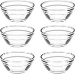 Urban Moon 60ML Bowl, Mini Glass Serving Bowl, Dessert, Sauce, Chatni, Sweet Bowl for Restaurants, Modular Kitchen, Gifts & Special Ocassions - Pack of 6 Piece