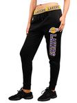 Ultra Game Women's Jogger Pants Active Basic Fleece Sweatpants, Black, M UK