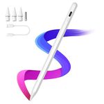 CASE U iPad Pencil, Fast Charge Stylus Pen for iPad with Palm Rejection & Tilt Sensitivity for iPad 2018-2025 iPad Air 3/4/5/M2/M3, iPad Mini 5/6, iPad 6/7/8/9/10/11, iPad Pro 11",12.9" & M4- White