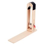 OLYCRAFT 360° Rotation Wood Sewing Pony Wood Leather Craft Hand Stitching Leather Wood Clip Leather Craft Lacing Sewing Clamp with Pre Wrapped Leather for Leathercraft Sewing DIY Tool