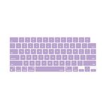 MOSISO Keyboard Cover Skin Compatible with MacBook Air 15 M2 A2941/Air 13.6 M2 A2681,Compatible with MacBook Pro 14/16 2023-2021 M3 M2 M1 A2918 A2992 A2779 A2442 A2991 A2780 A2485, Light Purple