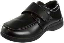 French Toast Boys Shoes - Kids Oxford School Uniform Loafer Church Dress Shoes Slip-On Faux-Leather (Size 9 Toddler) (Black)