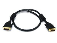 Monoprice 102407 3-Feet 28AWG CL2 Dual Link DVI-D Cable, Black