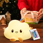 【GIFTS PACKAGE】Cloud Night Light Kids Christmas Gifts for Kids,16 Colors+Remote Baby Night Light Newborn,Dimmable Kids Night Light Bedroom, Cute Gifts, Kawaii Baby Girl Gifts Newborn, Baby Boy Gifts