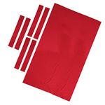 Sharplace Heavy Duty 9ft Pool Snooker Table Cloth Felt - 0.6mm, High Accuracy Pre-Cut Bed And Rails Strips - Indoor Games Billiards Accessories, Red, 2.8x1.5m