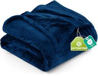 Utopia Bedding 300GSM Fleece Throw Size Bed Blanket [Navy, 60x50 Inch] with Anti-Static Microfiber Lightweight Fuzzy Soft Cozy Blanket for Bed, Couch and Sofa - Suitable for All Seasons